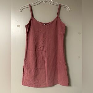 Buckle Fitted Mauve Tank Top